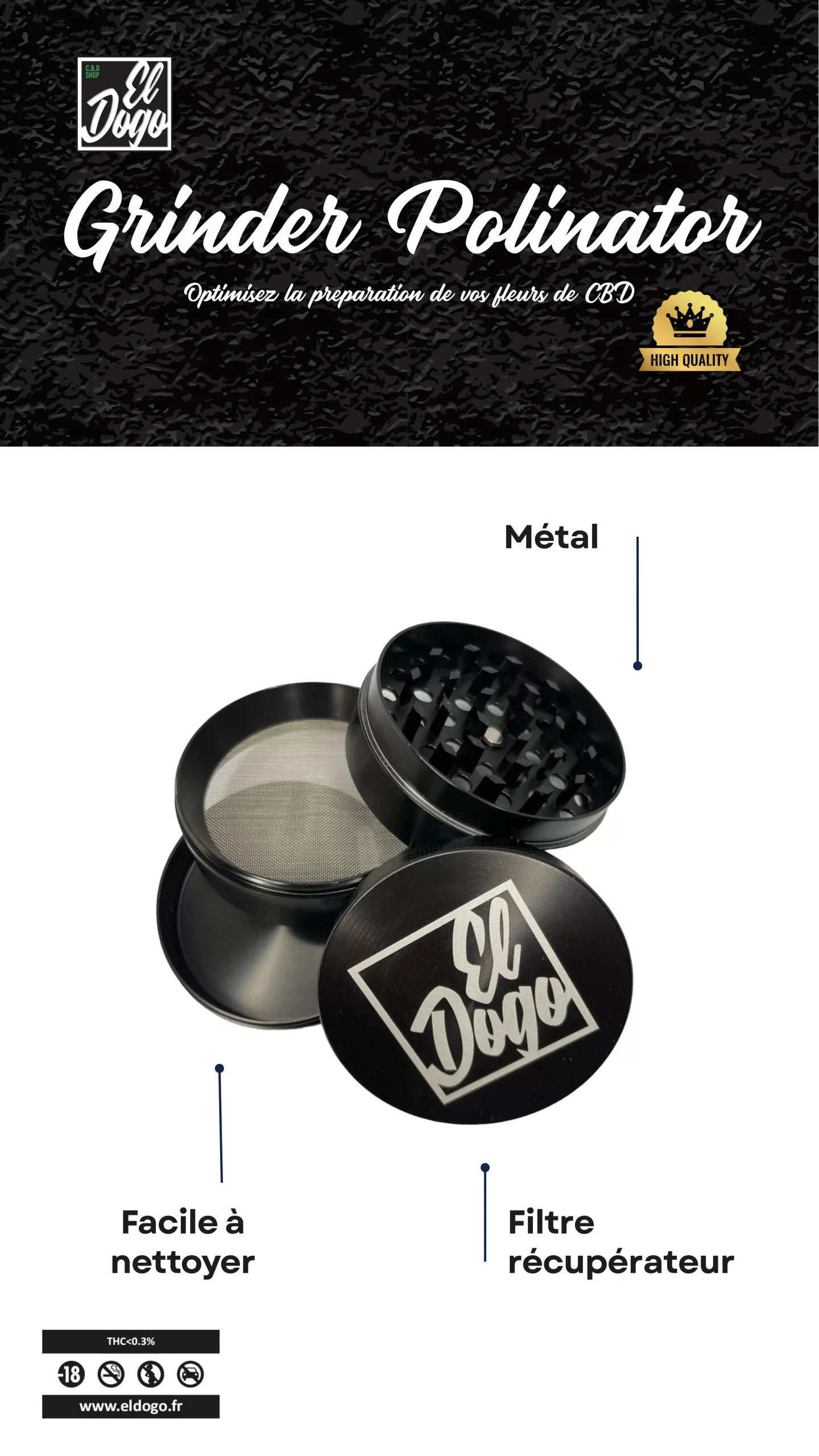 Promo Grinder Polinator