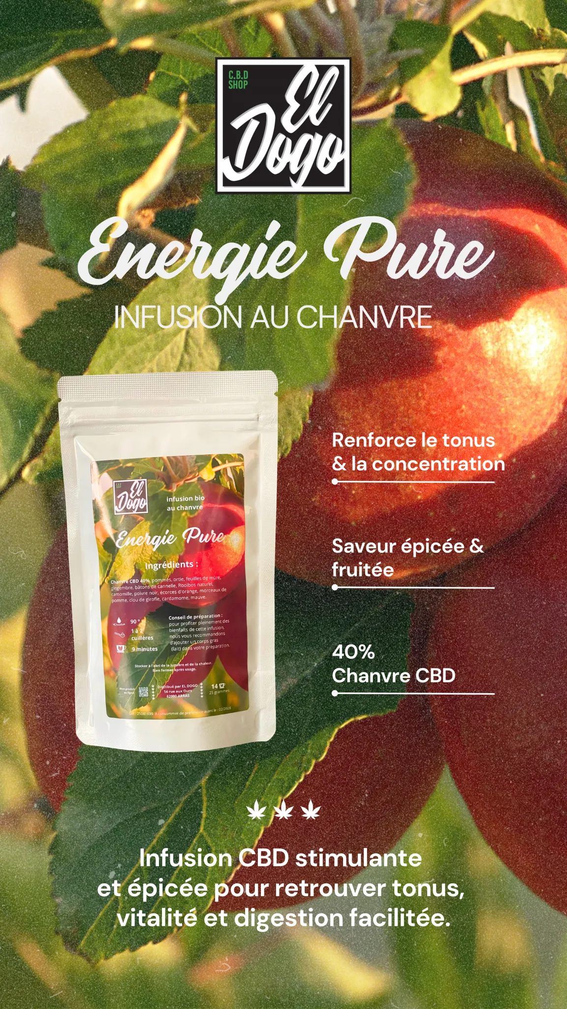 Infusion CBD Energie Pure
