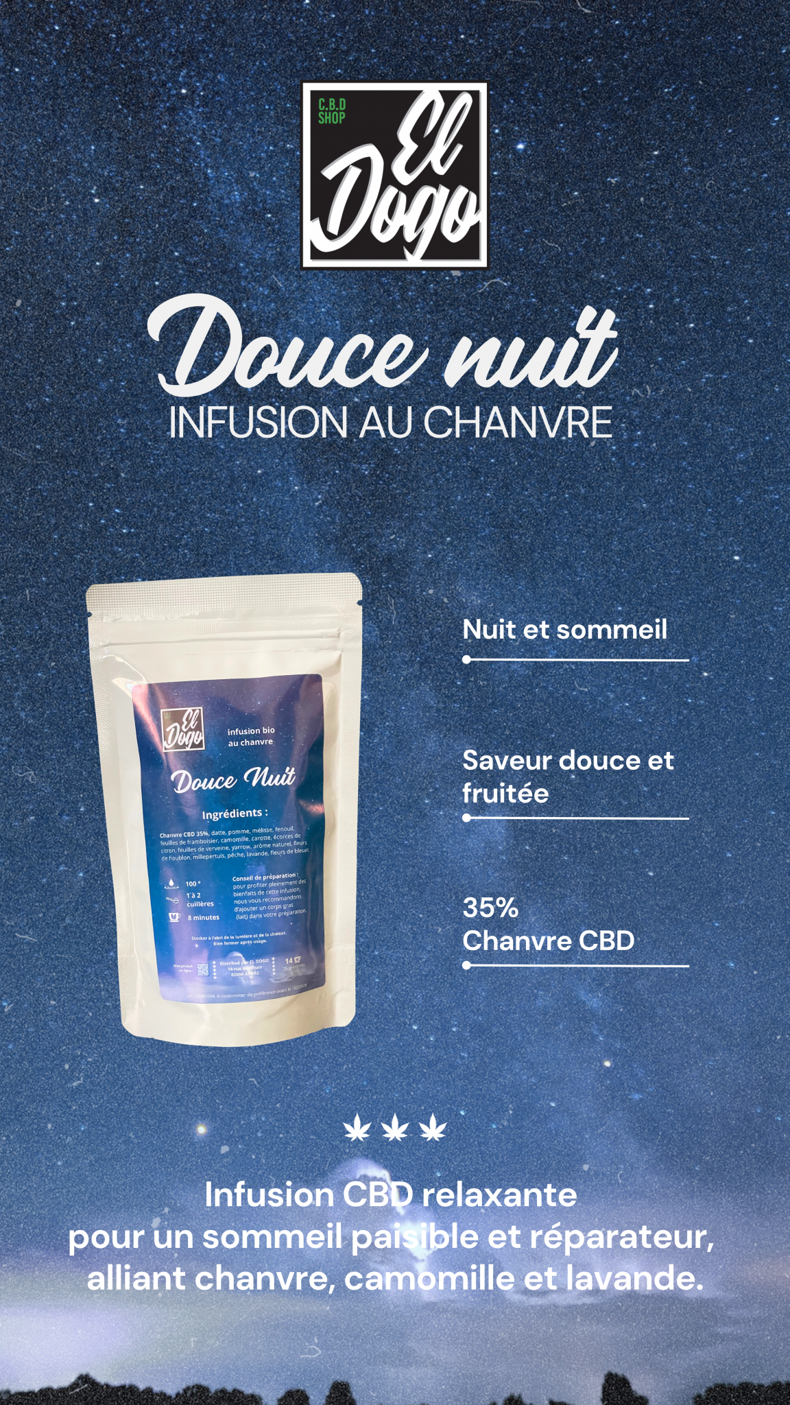 Infusion CBD Douce Nuit