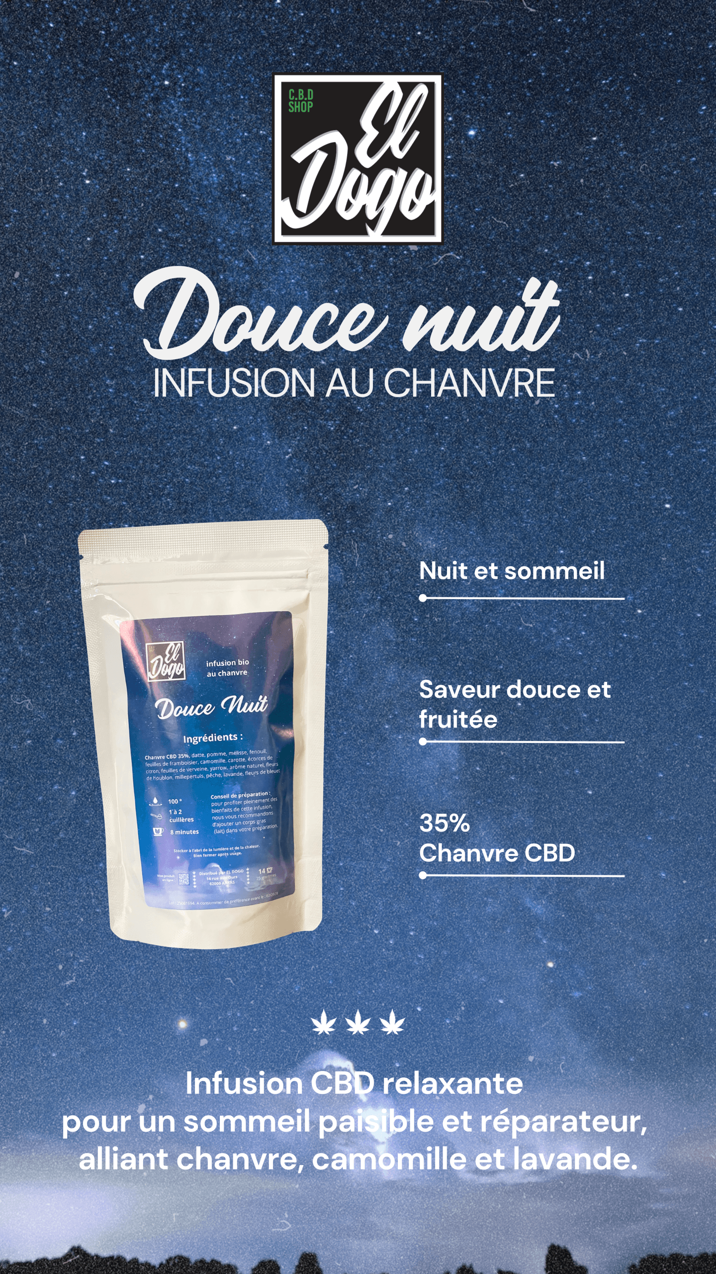 Infusion CBD Douce Nuit