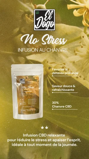 Infusion-Chanvre-No-Stress-El Dogo CBD Shop Arras