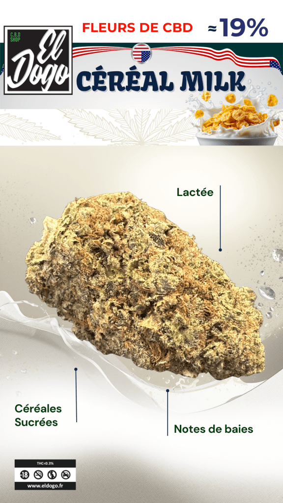 Fleurs de cbd céréal milk