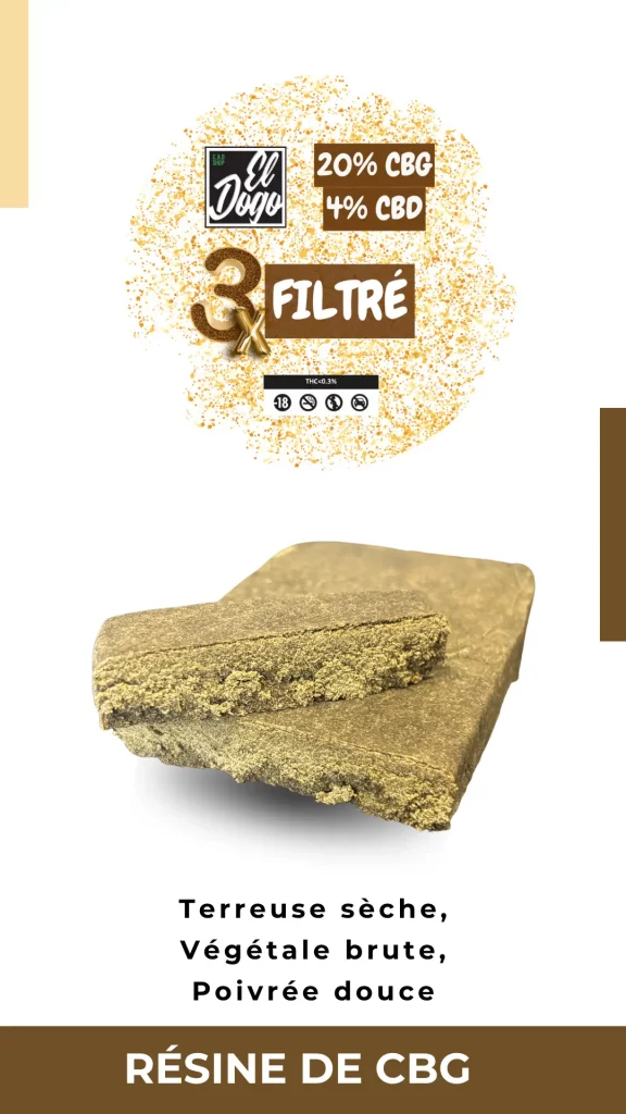 Résine CBG 3x Filtré El Dogo CB Shop Arras